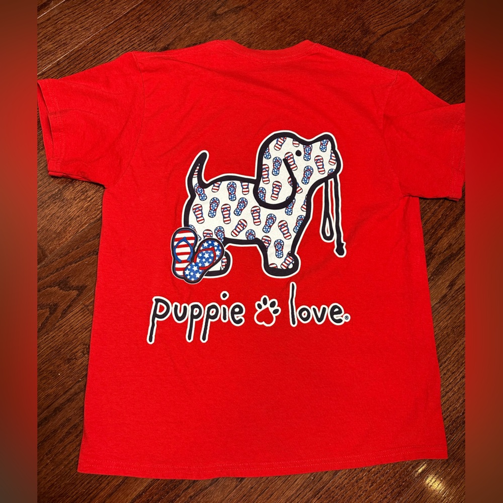 Puppie Love “flip-flop” t-shirt - Picture 11 of 11